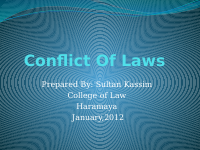 1 Conflict Of Laws PPT Part One.pptx